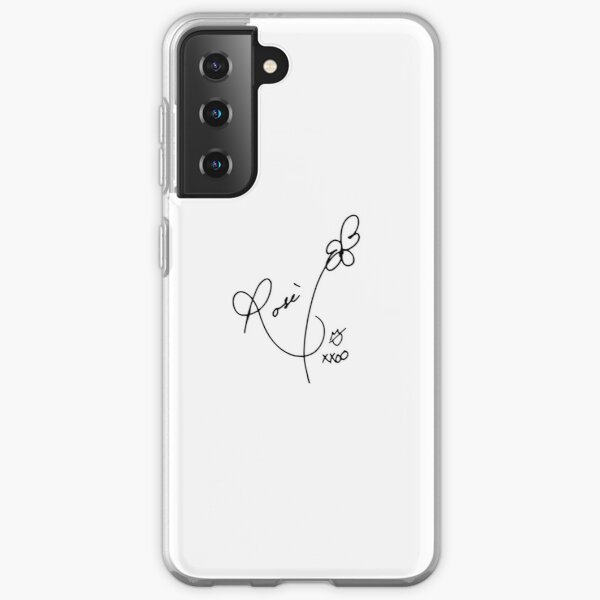 BLACKPINK ROSE SIGNATURE AUTOGRAPH Samsung Galaxy Soft Case RB0408 product Offical Black Pink Merch