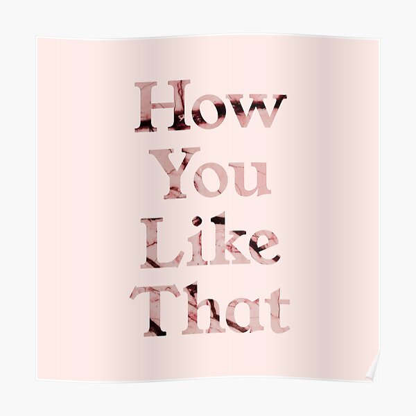 How You Like That Poster RB0408 product Offical Black Pink Merch