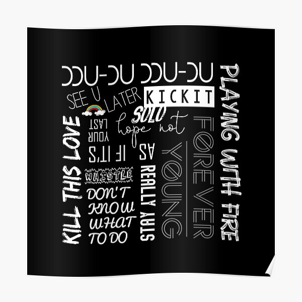 BLACKPINK SONGS Poster RB0408 product Offical Black Pink Merch
