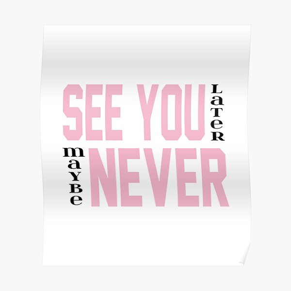BLACKPINK See You Later Poster RB0408 product Offical Black Pink Merch