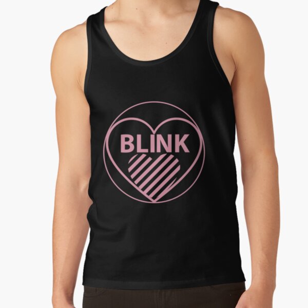 Blink nghệ thuật thiết kế logo mới Sản phẩm Tank Top RB0408 Offical Black Pink Merch