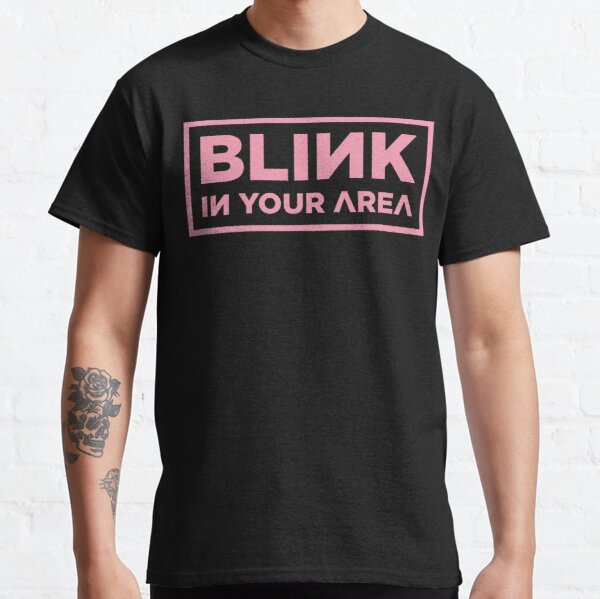 Sản phẩm BLINK In Your Area Áo phông cổ điển RB0408 Offical Black Pink Merch