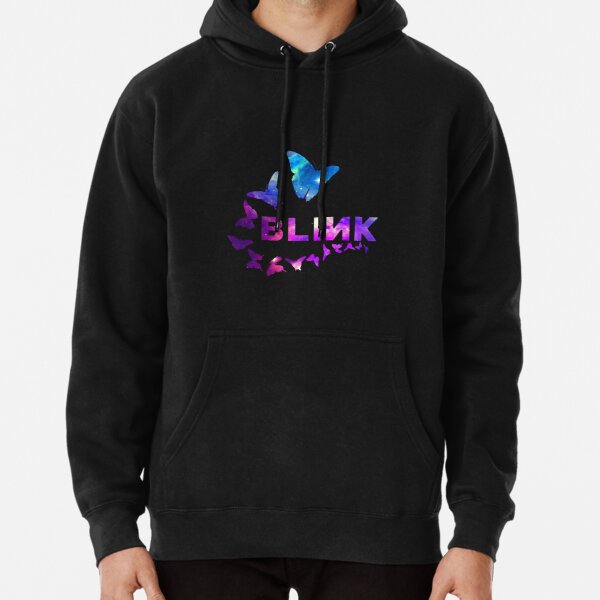 BLACKPINK "BLINK" BUTTERFLY GALAXY DESIGN Pullover Hoodie RB0408 product Offical Black Pink Merch