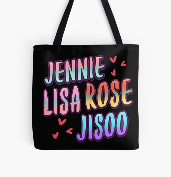 blackpink name All Over Print Tote Bag RB0408 product Offical Black Pink Merch