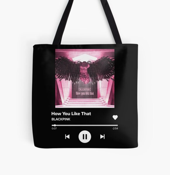 Blackpink How you like that - Spotify Plaque All Over Print Tote Bag RB0408 product Offical Black Pink Merch