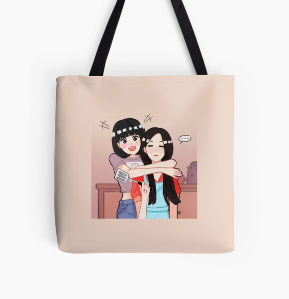 Lisa and Jisoo All Over Print Tote Bag RB0408 product Offical Black Pink Merch