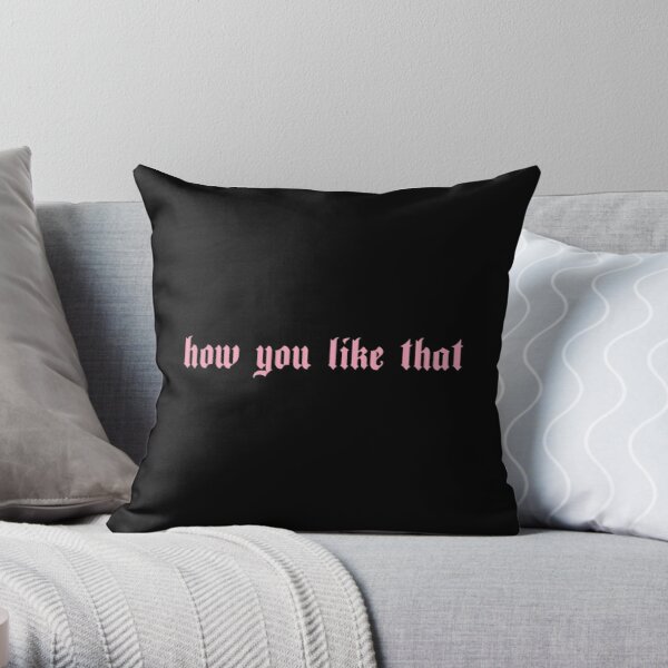 Blackpink How You Like That Masks Throw Pillow RB0408 product Offical Black Pink Merch