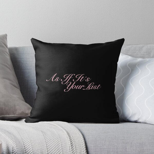 BlackPink - As If It's Your Last Logo - color 1 Throw Pillow RB0408 product Offical Black Pink Merch