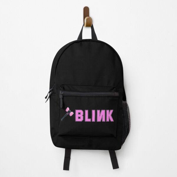 All black pink online backpack