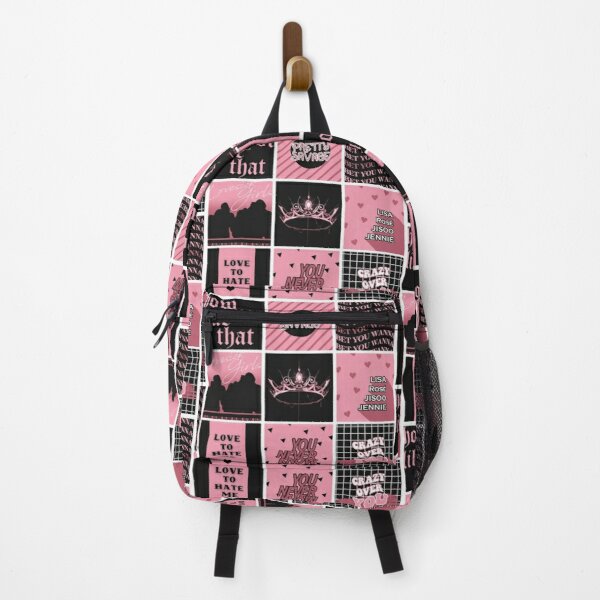 BLACKPINK - THE ALBUM Pattern Backpack RB0408 product Offical Black Pink Merch