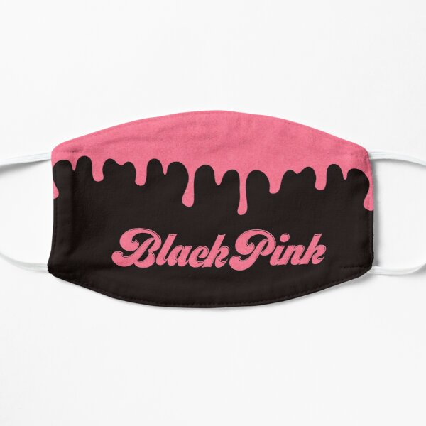 Sản phẩm Blackpink Ice Cream Dripping Flat Mask RB0408 Offical Black Pink Merch