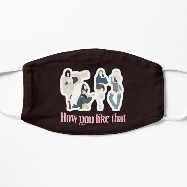 Blackpink How you like that t-shirt Flat Mask RB0408 product Offical Black Pink Merch
