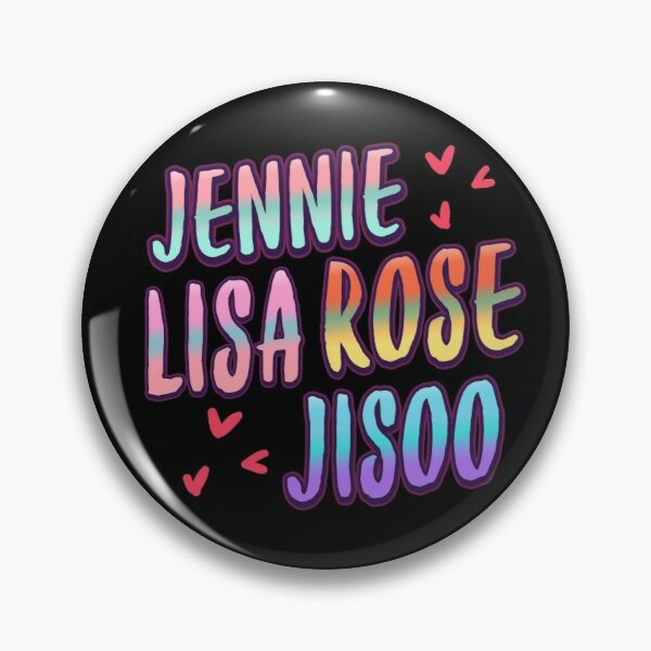 blackpink name Pin RB0408 product Offical Black Pink Merch
