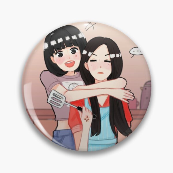 Lisa and Jisoo Pin RB0408 product Offical Black Pink Merch