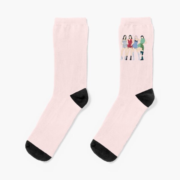 BLACKPINK The Show Outfits Jisoo, Jennie, Rosé, & Lisa End Pose Socks RB0408 product Offical Black Pink Merch