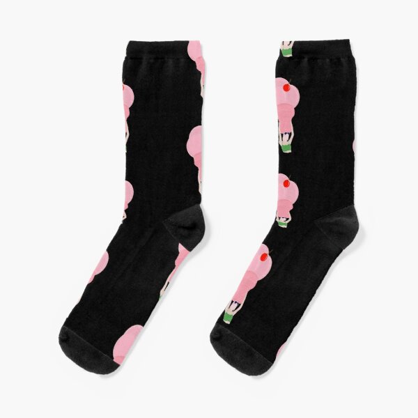 Rose BlackPink X Selena Gomez Ice cream Socks RB0408 product Offical Black Pink Merch