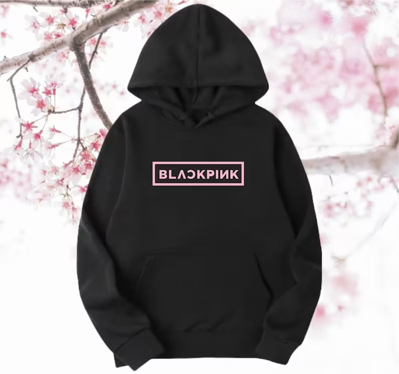 Black pink shop hoodie kpop