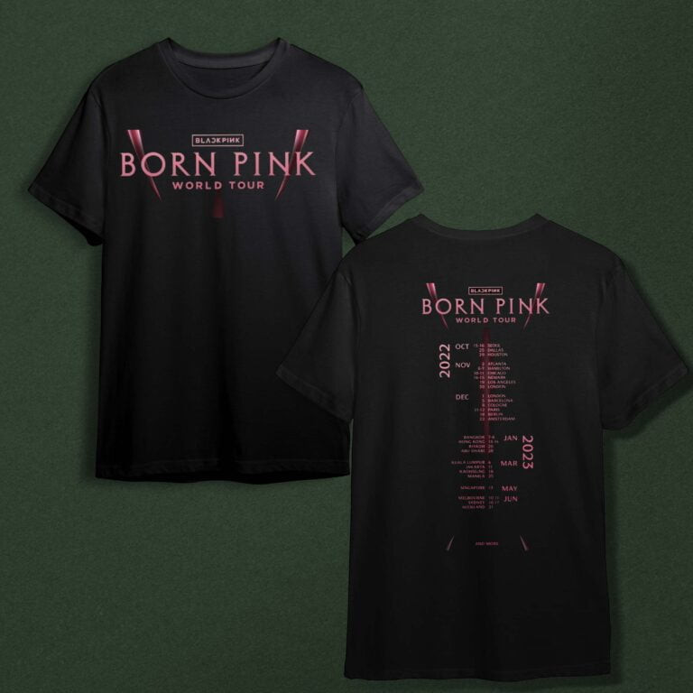 Blackpink T-shirts - New! Born Pink World Tour Merch T-Shirt