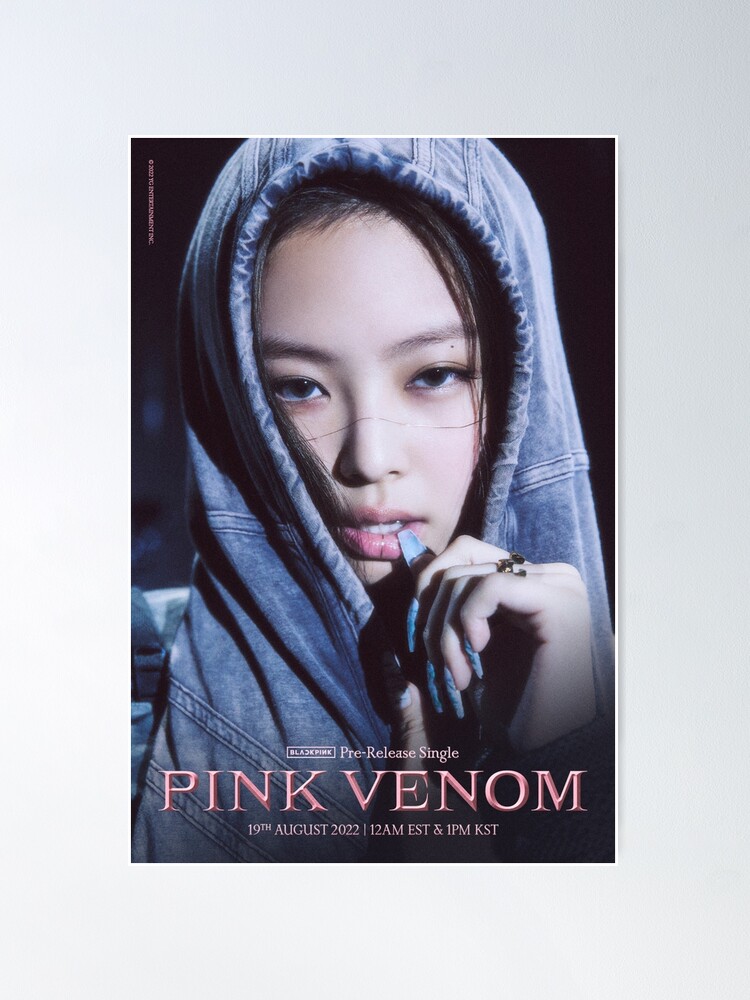 Blackpink Posters – New! Blackpink Jennie Pink Venom Poster Decor ...