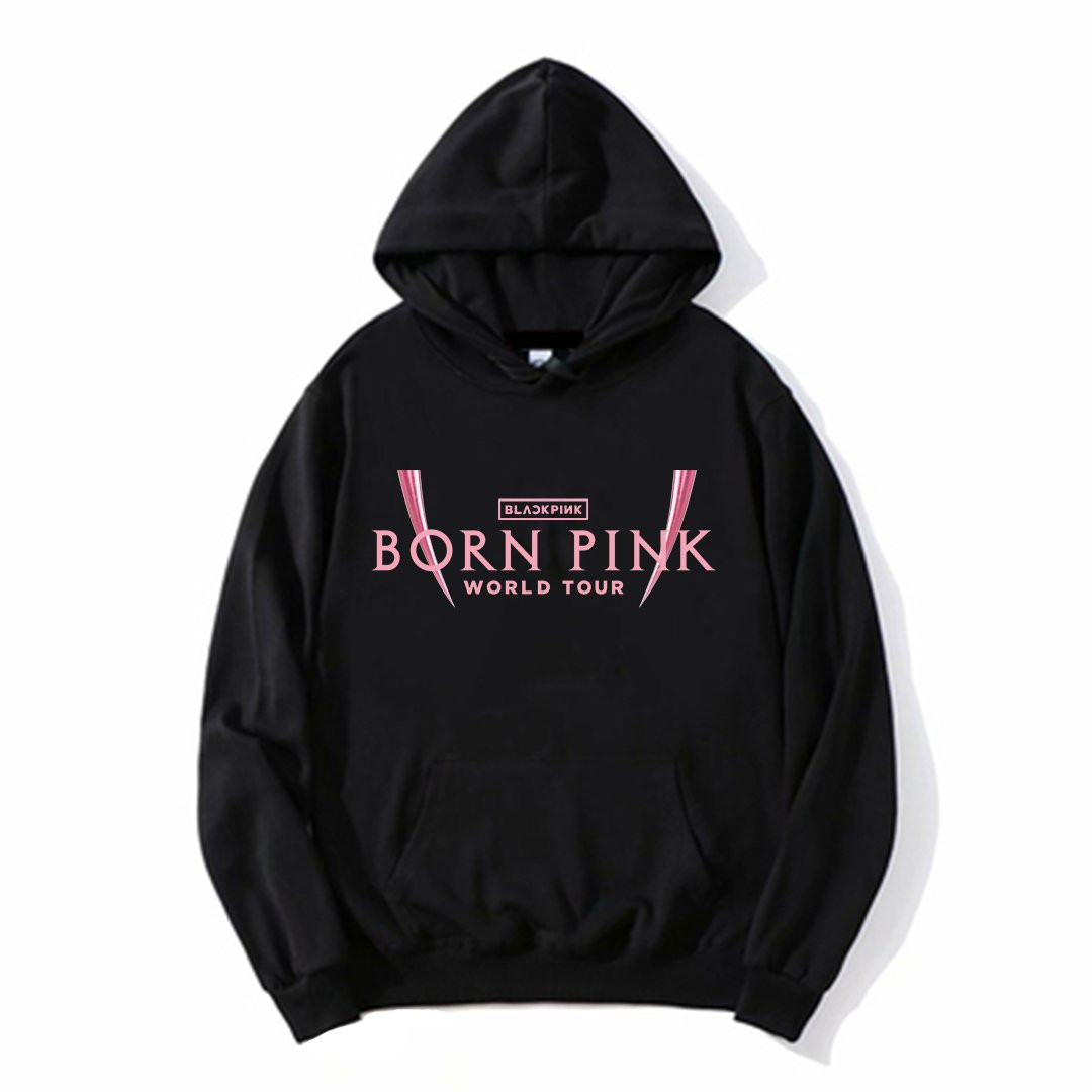 Blackpink Hooodies - New! Born Pink World Tour Style Pullover Hoodie ...