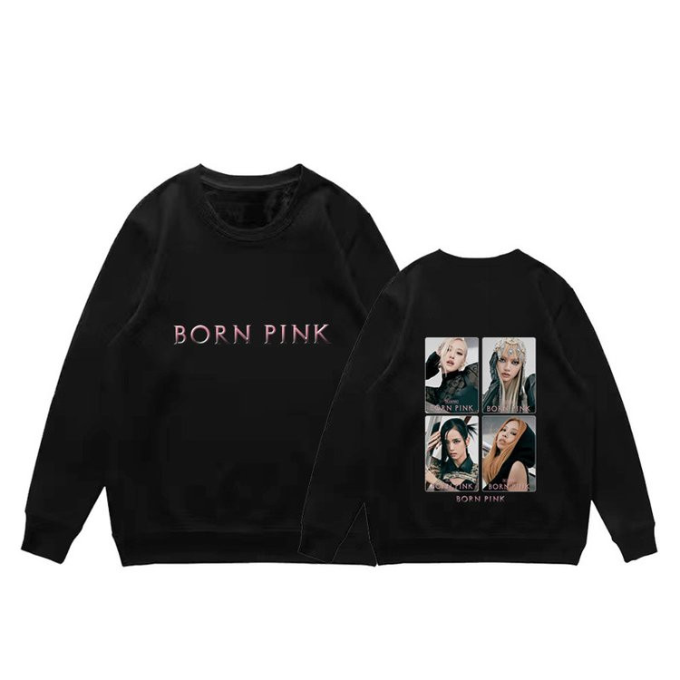 Blackpink Sweatshirts - New! Born Pink Concept Pullover Sweatshirt ...